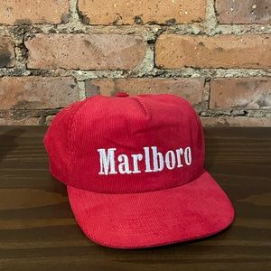 Original Red Marlboro Corduroy Cap